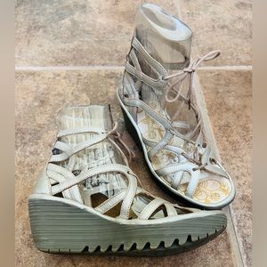 Fly London Strappy wedge heel gladiator sandals FREE SHIPPING